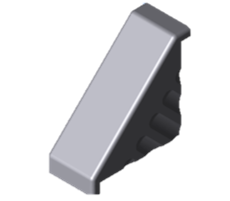 Tapa para escuadra 40×80 GRIS