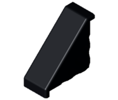 Tapa para escuadra 45×90 NEGRO ESD