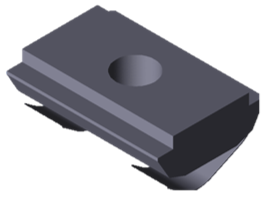 Tuerca giratoria con muelle M6, 10MM L