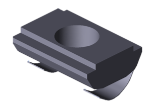 Tuerca giratoria con muelle M6, 8MM L